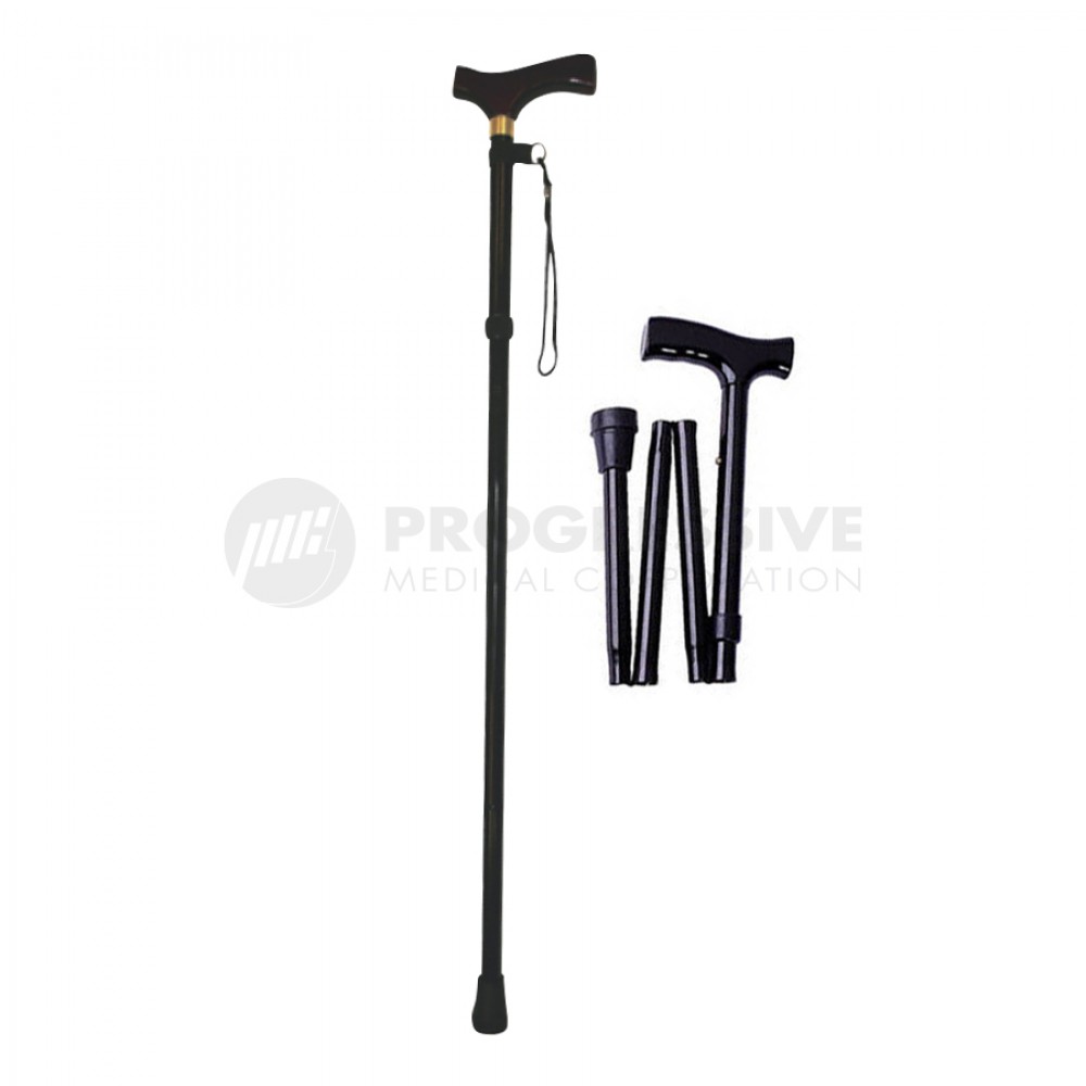 TMS Foldable Walking Stick, Black 1000x1000 